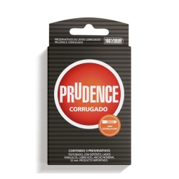 CONDONES / PRESERVATIVOS PRUDENCE CORRUGADO X 3 UNIDADES