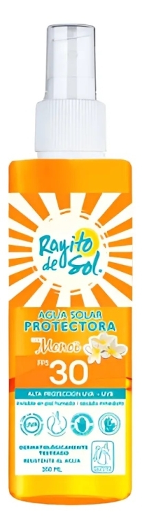 RAYITO DE SOL AGUA SOLAR PROTECTORA CON MONOI FPS 30 SPRAY x 200 ML