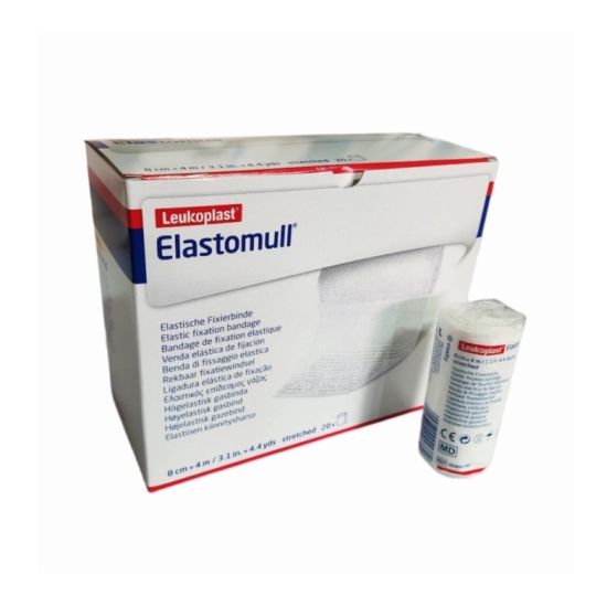 VENDA ELASTICA DE FIJACIÓN ELASTOMULL LEUKOPLAST 8 CM X 4 CM X 1 UNIDAD
