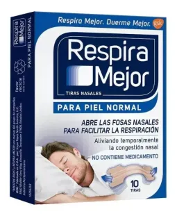 Respira Mejor  Piel Normal X 10 Tiras | respira mejor