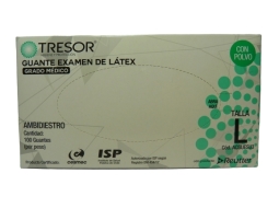 GUANTE LATEX TALLA L 100 X100