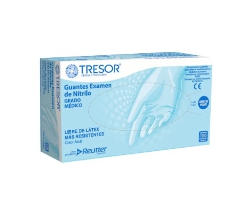 GUANTES NITRILO SIN POLVO L X100