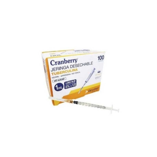 Cranberry Jeringa Tuber 1Cc C/A 27G X 1/2 | cranberry tuber 1cc
