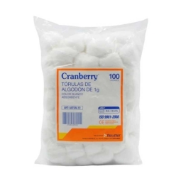 CRANBERRY TORULAS ALGODÓN 1G X100