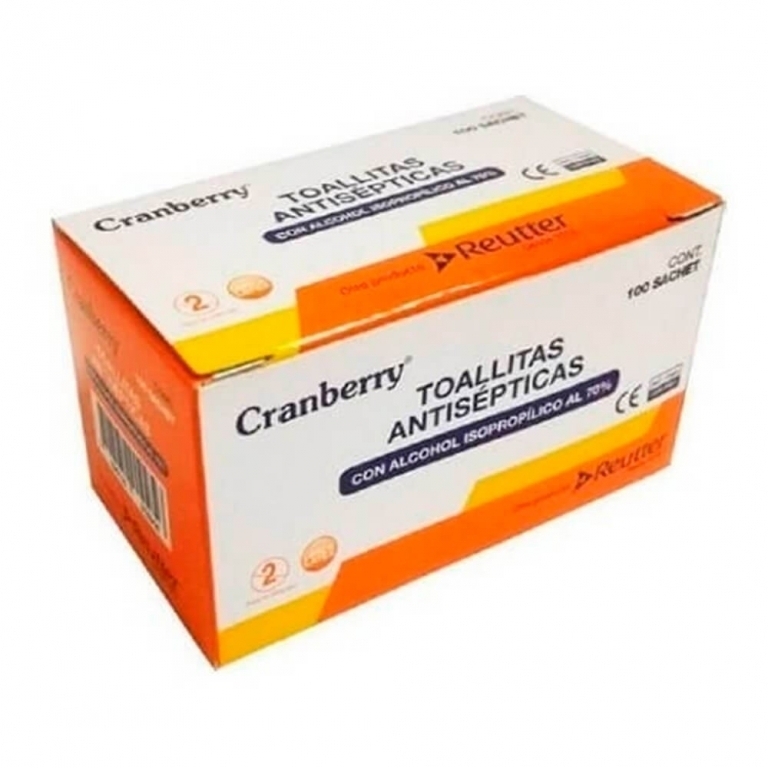 Cranberry Toall.Alcohol 70 Pad X 1 Unid | cranberry pad 1un