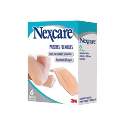 Nexcare Parche Acolch Codo-Rodilla X6 | nexcare codo 6un