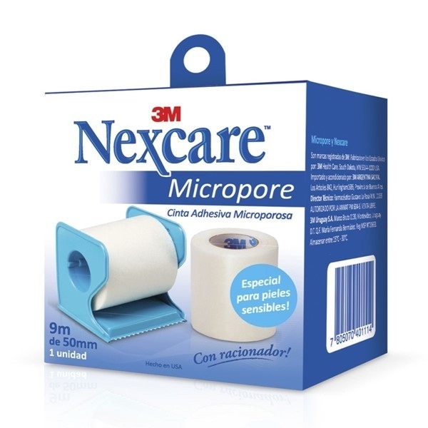 TELA ADHESIVO PAPEL MICROP B. 5CMX9MT X 6U