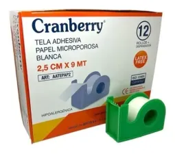 CRANBERRY TELA ADHESIVA PAPEL 2.5CM 9 MET X9