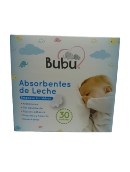 Bubu Absorbente Anatomico Leche X 30 Uni | bubu absorbente