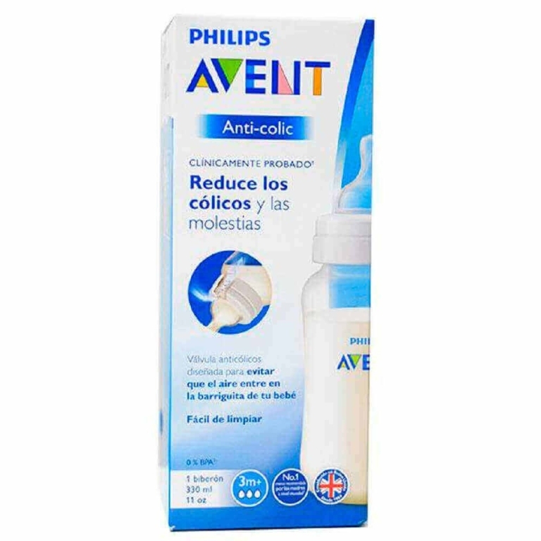 Mamadera Anticólico Avent 3 Meses+ X 330 Ml | avent mamadera 330ml