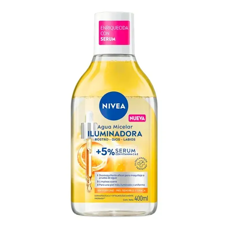 Nivea Agua Micelar Iluminadora X400Ml | nivea agua micelar iluminadora