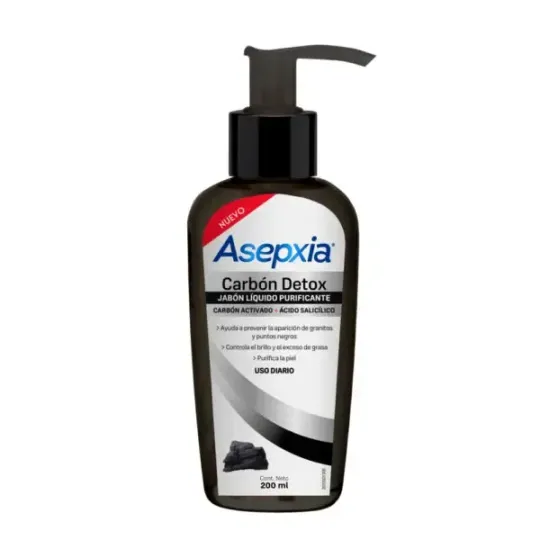 Asepxia Jab  Liq Carbon X 200 Ml | asepxia jabon liquido carbon