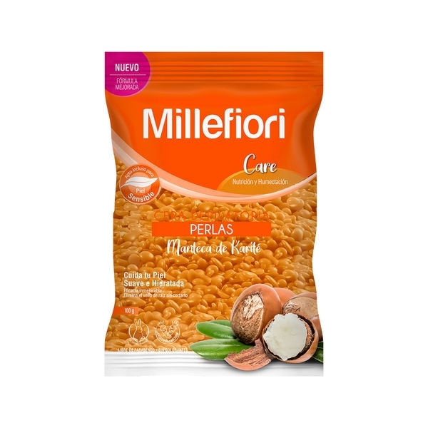 Millefiori Cera Depil. Perlas  X100G | millefiori cera perlas