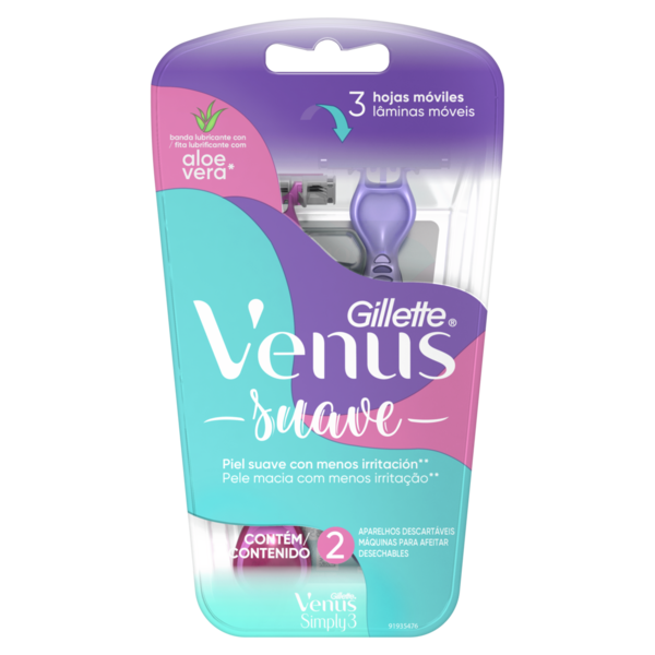 Gillette Venus3 Simply X 2 Un | gillette simply 2un