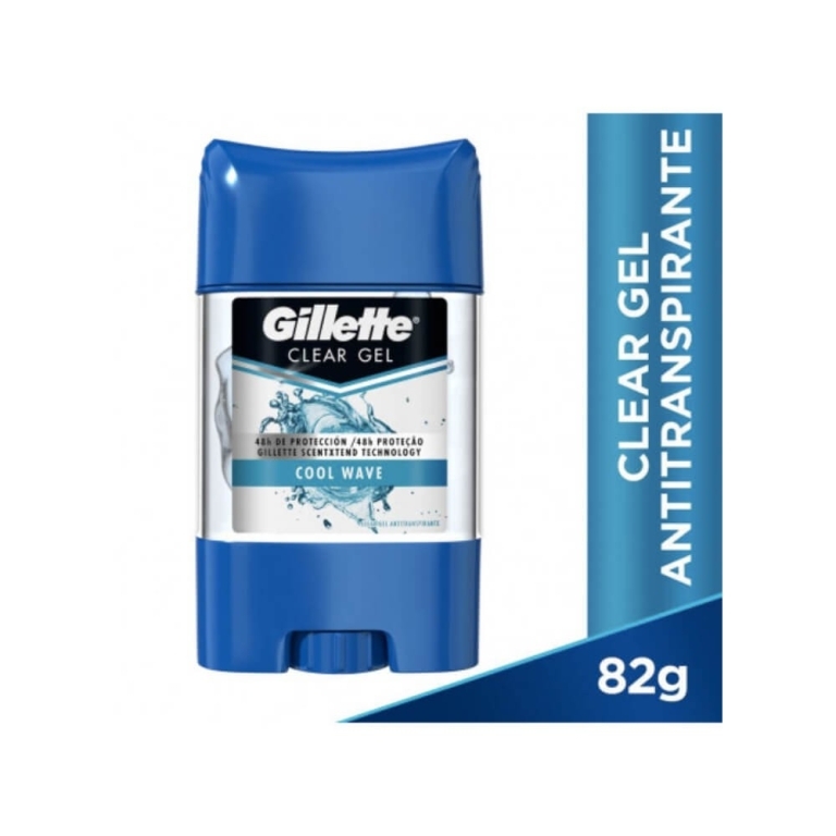 GILLETTE CLEAR GEL COOL WAVE 82G X82