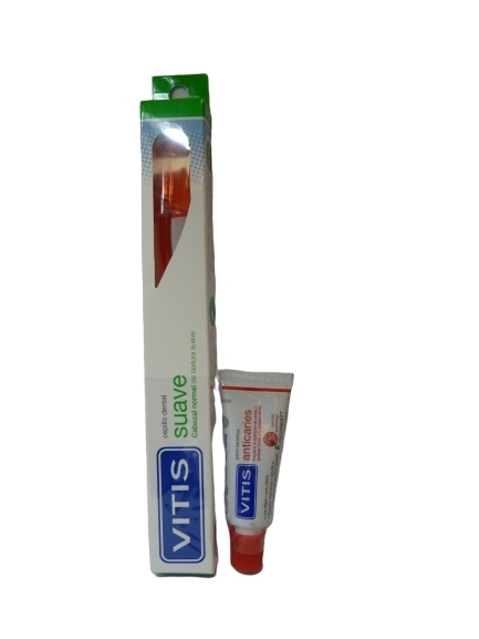 Vitis Cepillo Suave + Mini Pasta Dental 8Ml | vitis suave 8ml