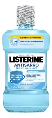 LISTERINE ENJUAGUE BUCAL ZERO 500ML