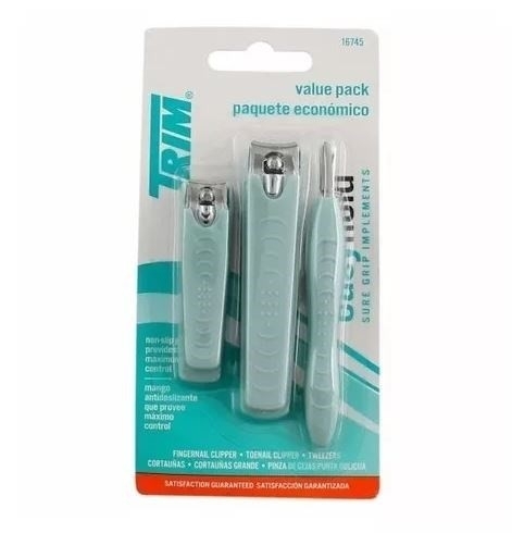 TRIM CORTA UÑAS+PIE + PINZA LUJO