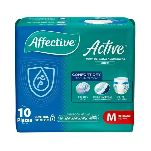 Affective Active Ropa Interior Talla M X 10 U. | affective m10un