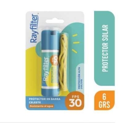 Rayfilter Protector Solar Fps 30 En Barra X 6G Color Celeste | rayfilter celeste 6gr