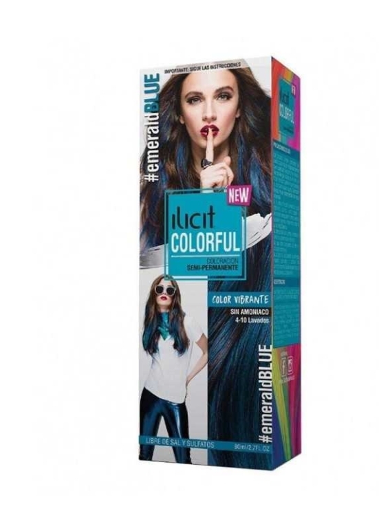 ILICIT COLORFUL EMERAL BLUE