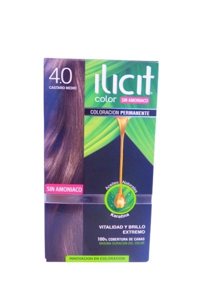 Tintura De Pelo Ilicit 4.0 Sin Amoniaco Castaño Medio | ilicit 4.0 castaño