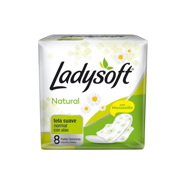 LADYSOFT  NATURAL CON MANZANILLA X8