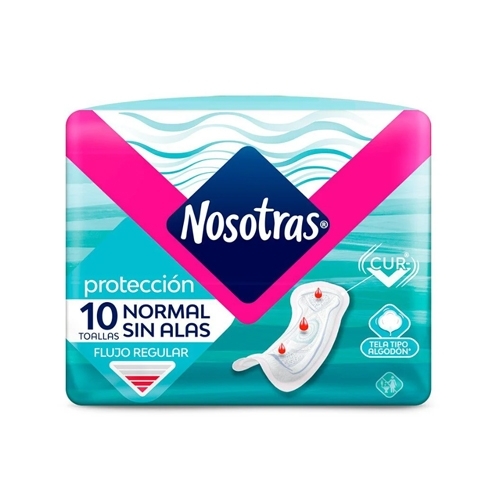 Nosotras Toalla Normal S/A Suave X10 | nosotras normal 10un