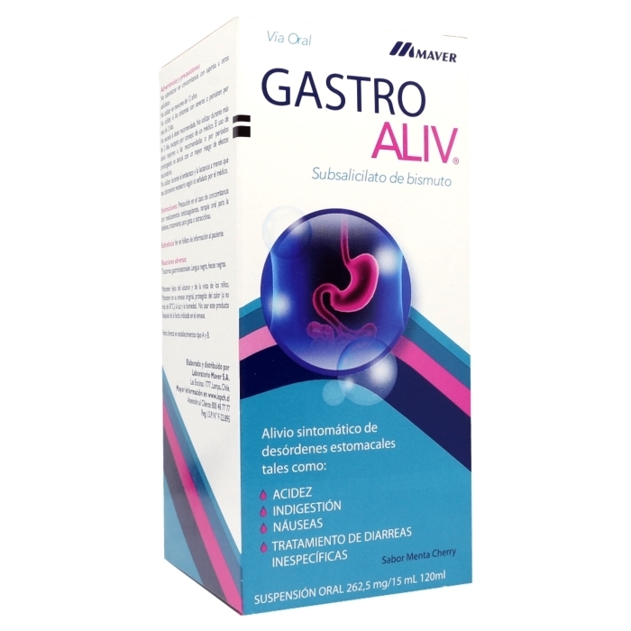 GASTROALIV 262.5MG/15ml SUSPENSION ORAL X120ML