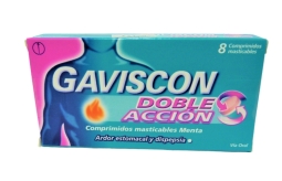 GAVISCON DOBLE ACCION X 8 COMPRIMIDOS