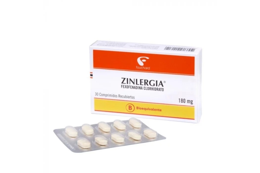 ZINLERGIA 180mg X 30COM
