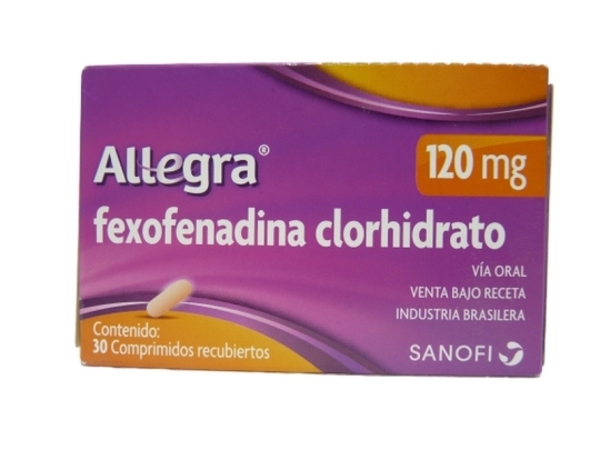 ALLEGRA 120 MG  X 30 COMPRIMIDOS RECUBIERTOS