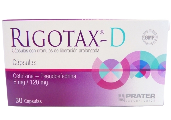 RIGOTAX-D 5MG/120MG X30 CAPSULAS