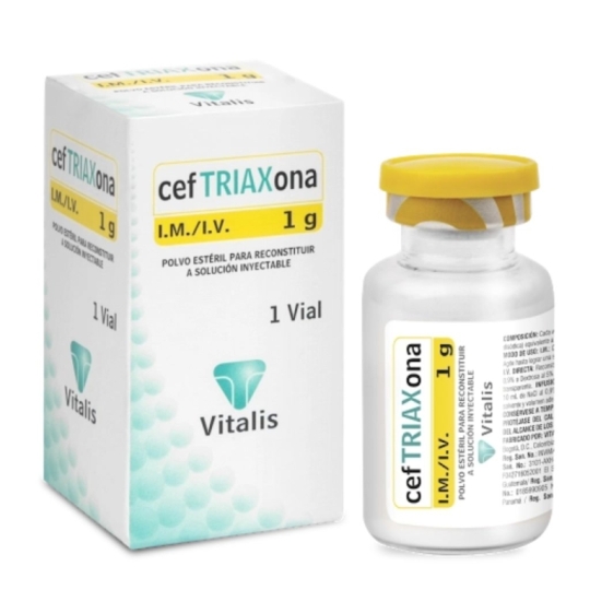 Ceftriaxona 1G I.M / I.V X1 | ceftriaxona 1amp