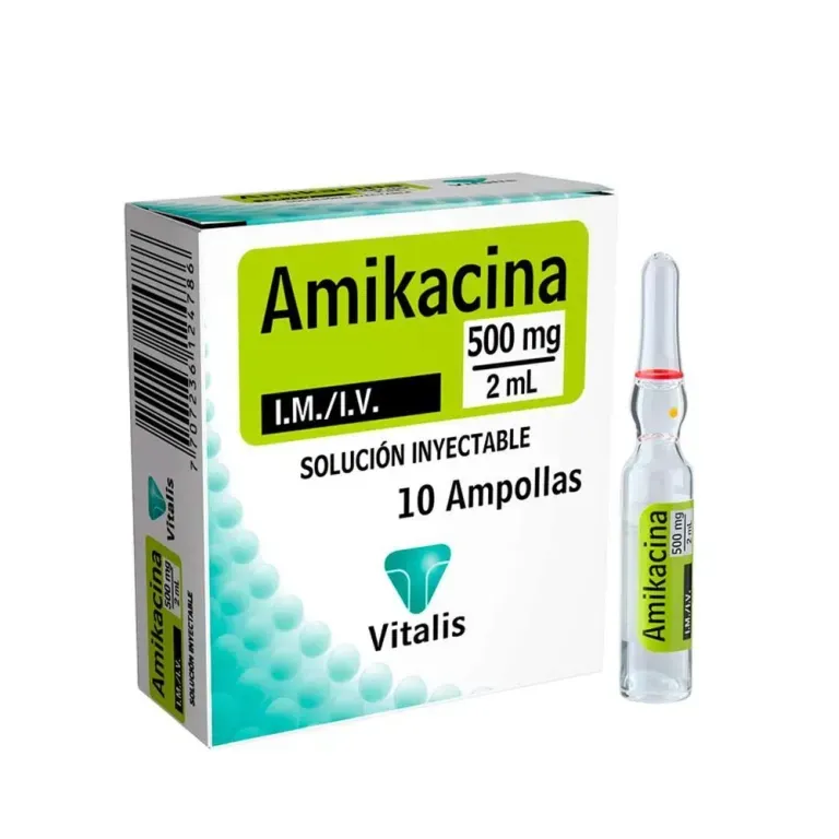 AMIKACINA 500MG I.M / I.V X 10 AMPOLLAS