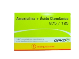 AMOXICILINA CLAVULANICO 875 125MG X14 COMPRIMIDOS