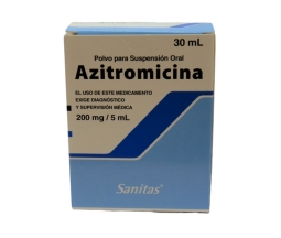 AZITROMICINA 200MG,SUSPENSION ORAL X30