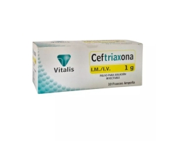 CEFTRIAXONA POLVO 1 GR X 1 AMPOLLA SOLUCION PARA YECTABLE