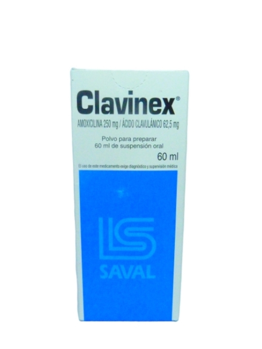CLAVINEX 250MG SUSPENSION ORAL X60ml