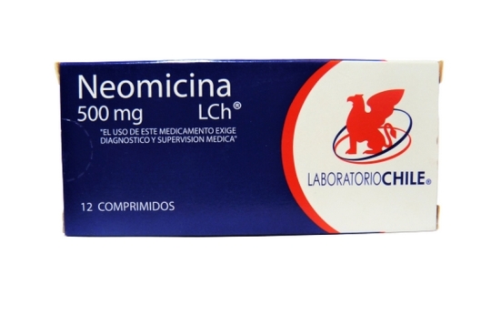 NEOMICINA 500MG X12 COMPRIMIDOS