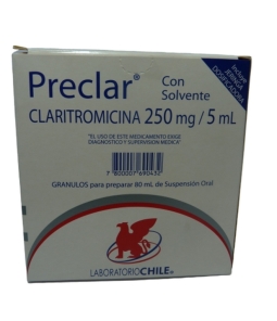 PRECLAR 250MG /5ml SUSPENSION ORAL X80 ML