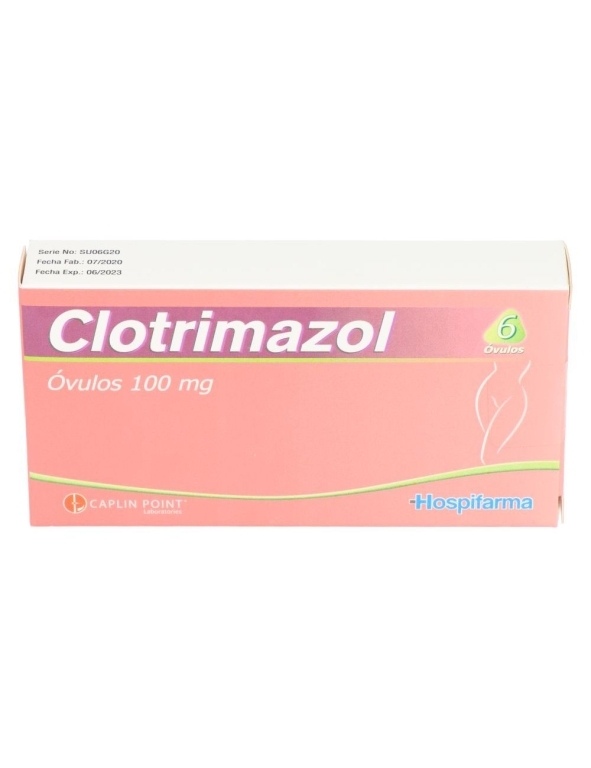 CLOTRIMAZOL 100MG X6 OVULOS