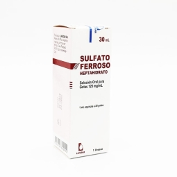 SULFATO FERROSO 125MG/ML X30 GOTAS