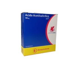 ÁCIDO ACETILSALICÍLICO 100 MG X100 COMPRIMIDOS
