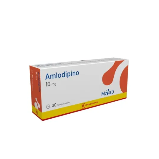 AMLODIPINO 10 MG  X 30 COMPRIMIDOS