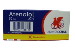 ATENOLOL 50MG X20 COMPRIMIDOS