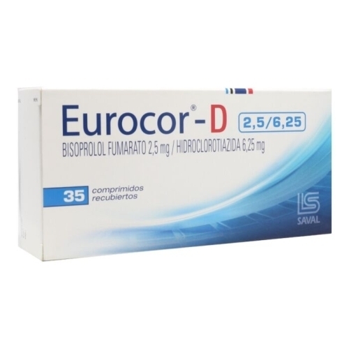 Eurocord-D 2,5Mg / 6,25 Mg X 35 Comprimidos | eurocord d 2.5/6.25