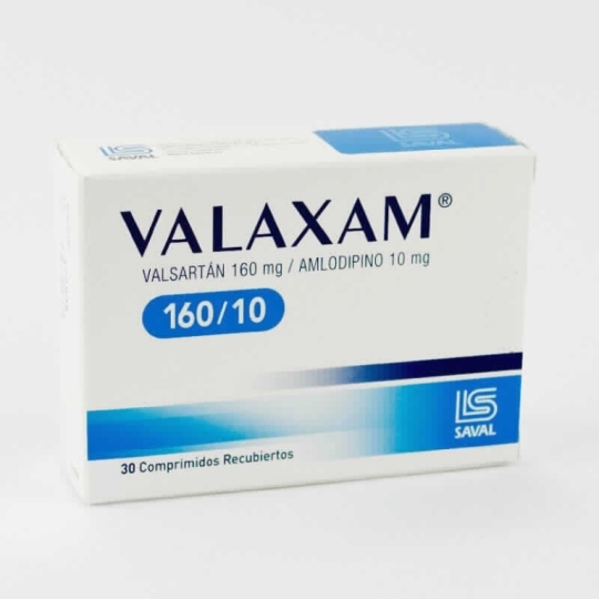 Valaxam 160 Mg / 10 Mg X 30 Comprimidos | valaxam 160/10