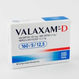 Valaxam D 160 Mg / 5 Mg /12.5 Mg X 30 Comprimidos | valaxam d 160/5/12.5