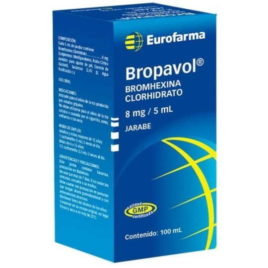 BROPAVOL ADULTO 8mg/5ml  X100ML